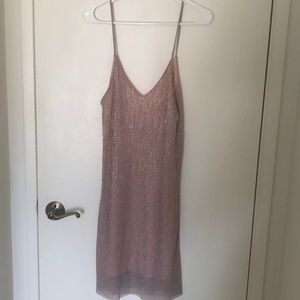 Pink sparkly party dress